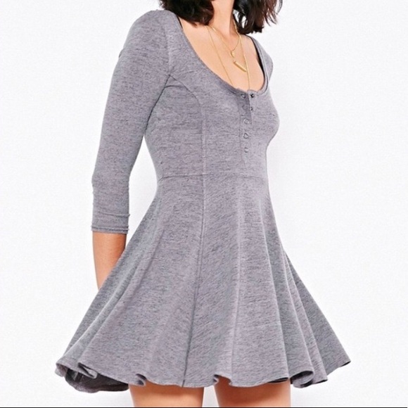 BDG Dresses & Skirts - Grey Scoop Neck Dress